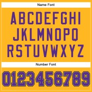 Custom Gold Purple-Black Mesh Authentic Football Jersey